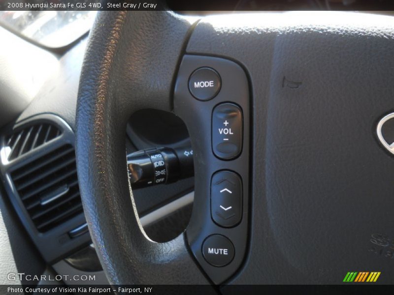 Steel Gray / Gray 2008 Hyundai Santa Fe GLS 4WD