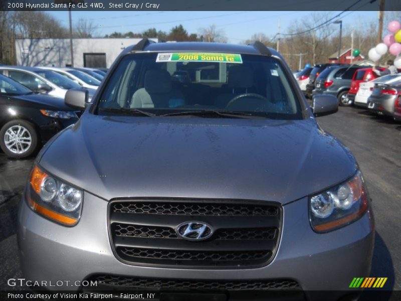 Steel Gray / Gray 2008 Hyundai Santa Fe GLS 4WD