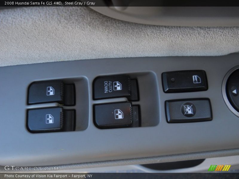 Steel Gray / Gray 2008 Hyundai Santa Fe GLS 4WD