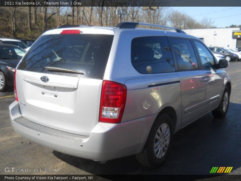 Titanium Silver / Gray 2011 Kia Sedona LX