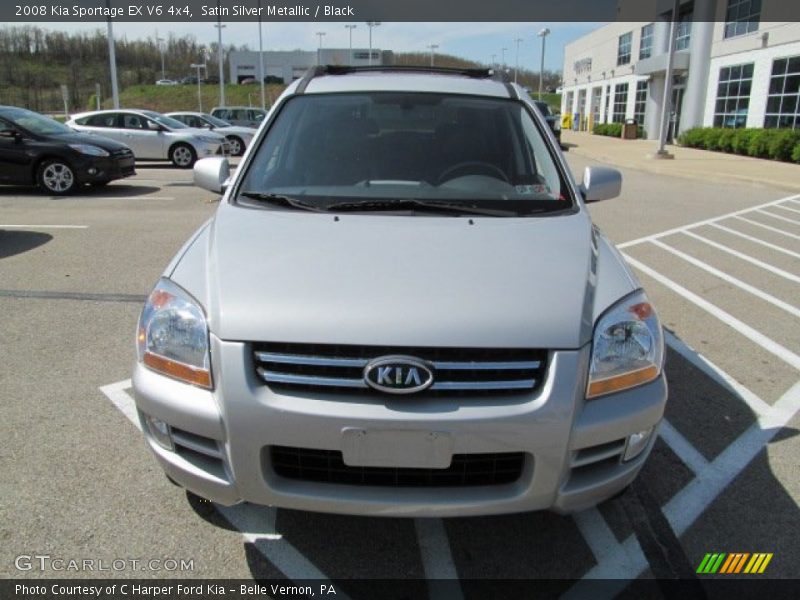 Satin Silver Metallic / Black 2008 Kia Sportage EX V6 4x4