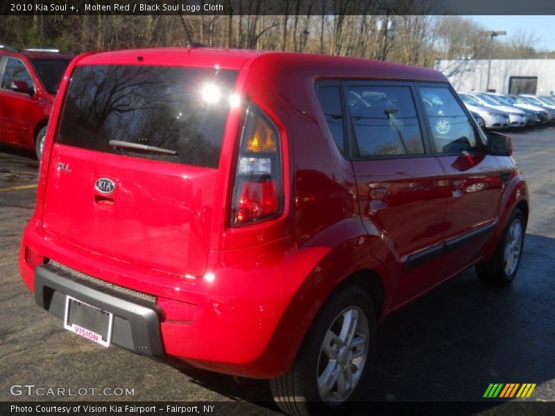 Molten Red / Black Soul Logo Cloth 2010 Kia Soul +