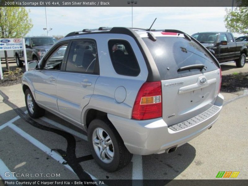Satin Silver Metallic / Black 2008 Kia Sportage EX V6 4x4