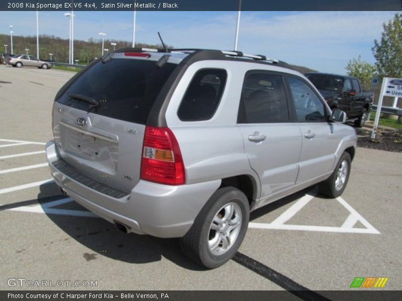Satin Silver Metallic / Black 2008 Kia Sportage EX V6 4x4