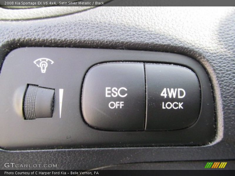 Satin Silver Metallic / Black 2008 Kia Sportage EX V6 4x4