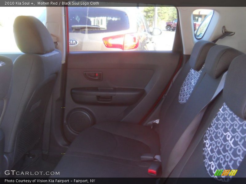 Molten Red / Black Soul Logo Cloth 2010 Kia Soul +