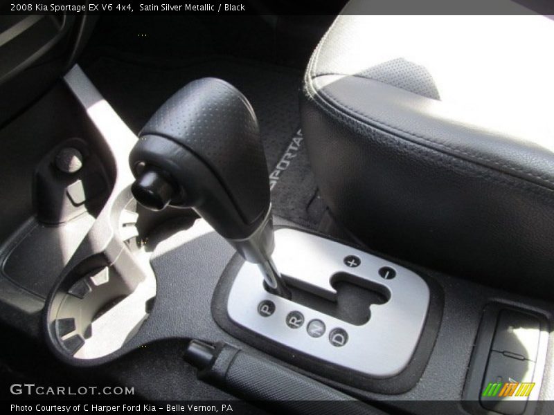Satin Silver Metallic / Black 2008 Kia Sportage EX V6 4x4
