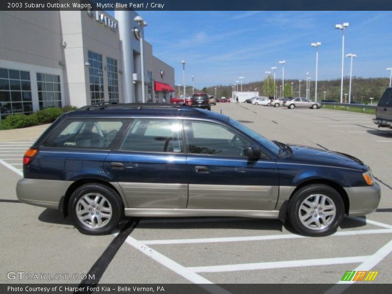 Mystic Blue Pearl / Gray 2003 Subaru Outback Wagon