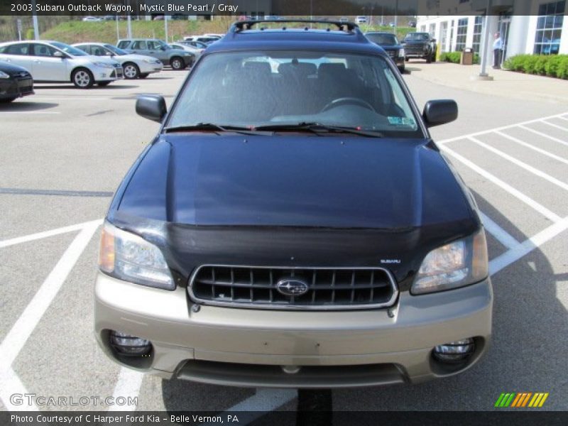 Mystic Blue Pearl / Gray 2003 Subaru Outback Wagon