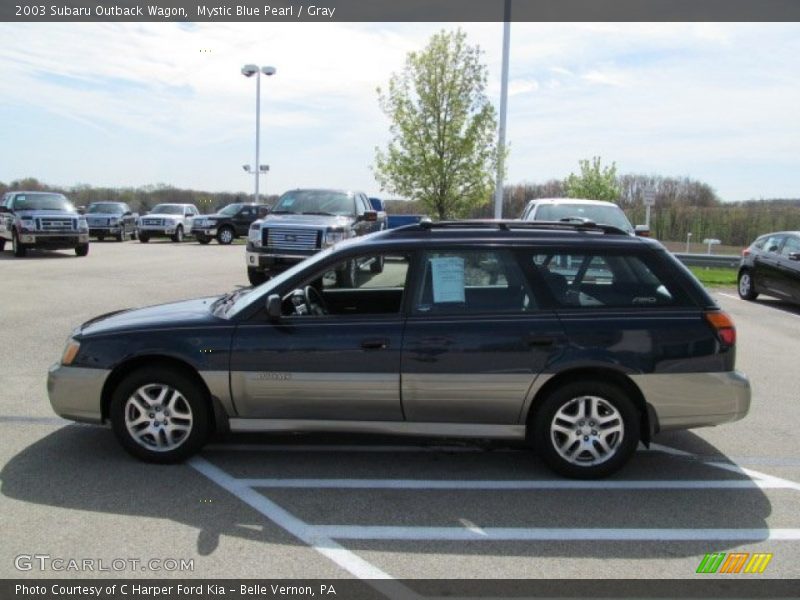 Mystic Blue Pearl / Gray 2003 Subaru Outback Wagon