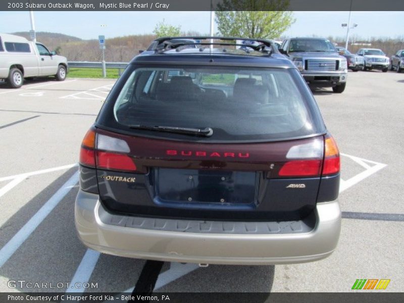 Mystic Blue Pearl / Gray 2003 Subaru Outback Wagon
