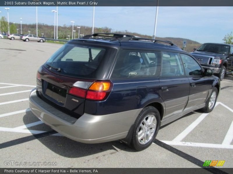Mystic Blue Pearl / Gray 2003 Subaru Outback Wagon