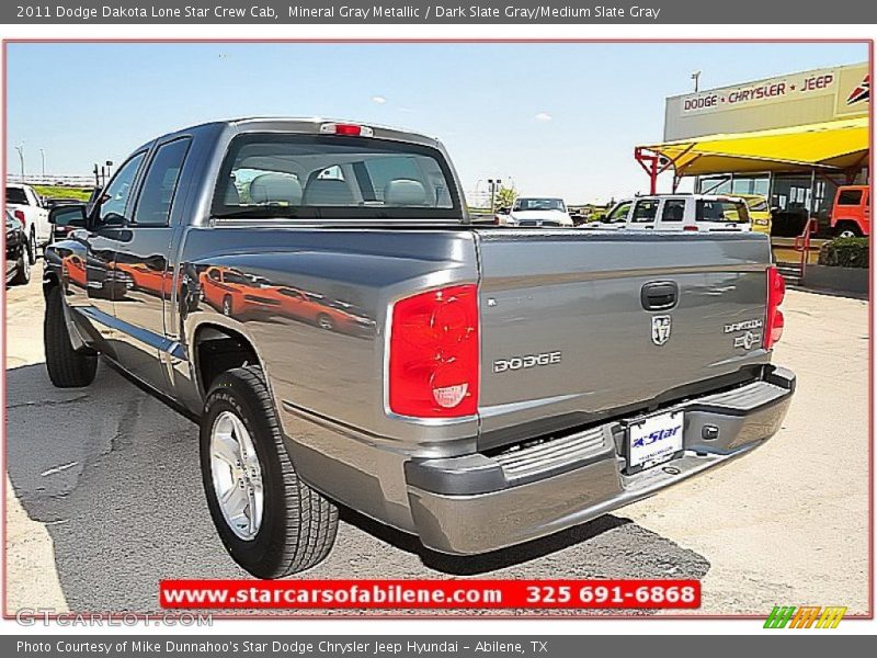Mineral Gray Metallic / Dark Slate Gray/Medium Slate Gray 2011 Dodge Dakota Lone Star Crew Cab