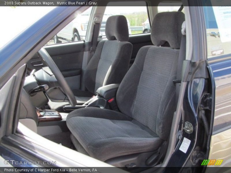 Mystic Blue Pearl / Gray 2003 Subaru Outback Wagon