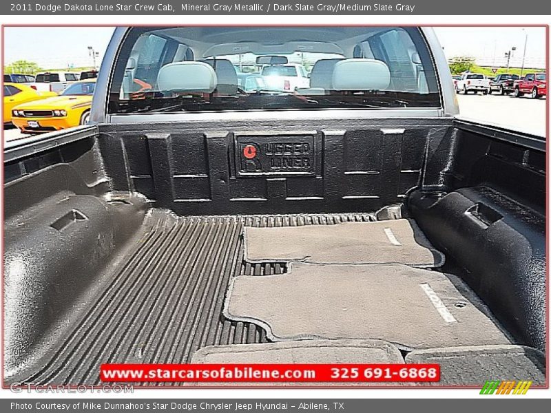 Mineral Gray Metallic / Dark Slate Gray/Medium Slate Gray 2011 Dodge Dakota Lone Star Crew Cab