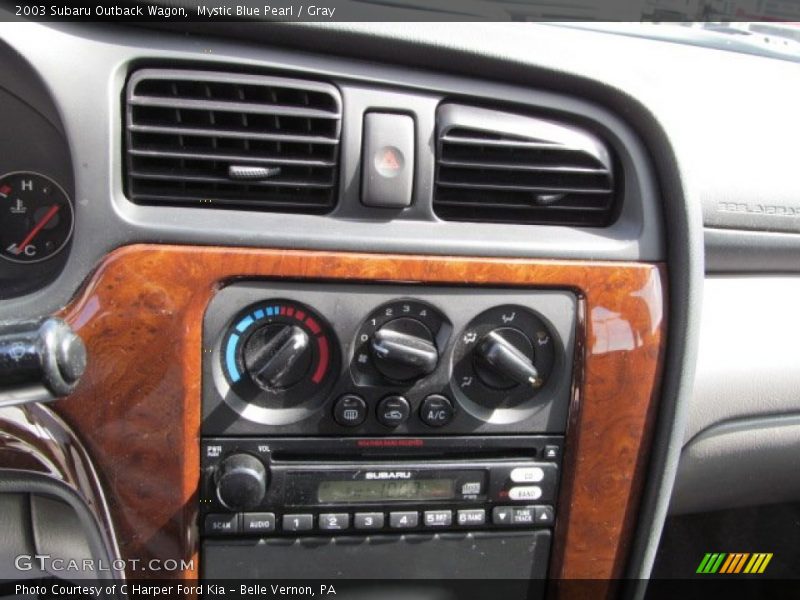 Mystic Blue Pearl / Gray 2003 Subaru Outback Wagon