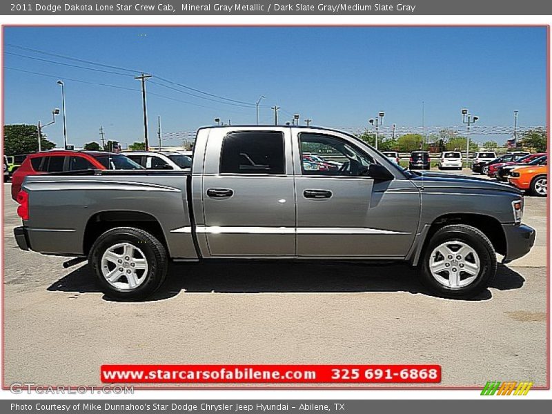 Mineral Gray Metallic / Dark Slate Gray/Medium Slate Gray 2011 Dodge Dakota Lone Star Crew Cab