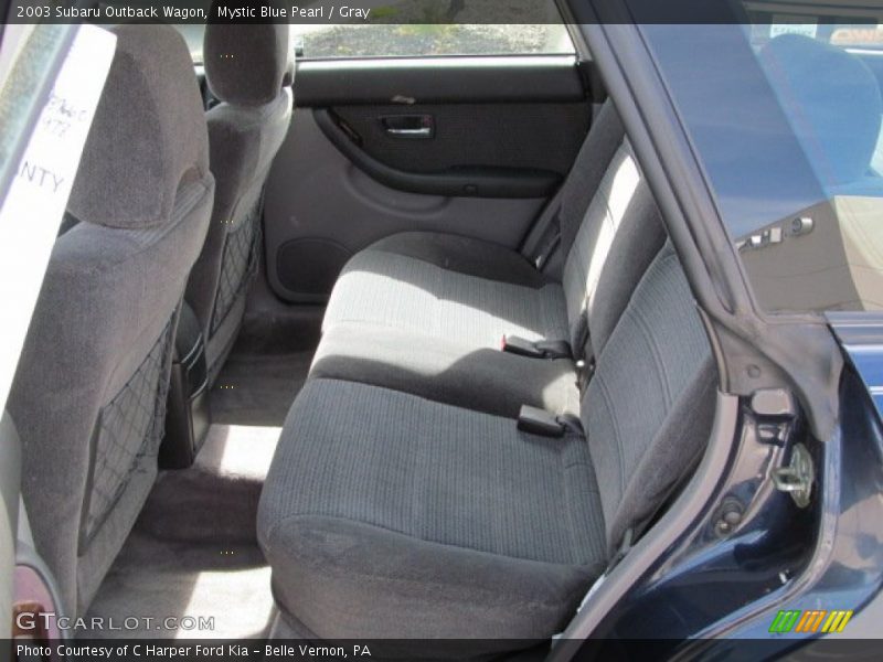 Mystic Blue Pearl / Gray 2003 Subaru Outback Wagon
