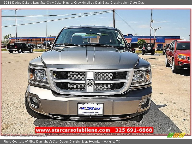 Mineral Gray Metallic / Dark Slate Gray/Medium Slate Gray 2011 Dodge Dakota Lone Star Crew Cab