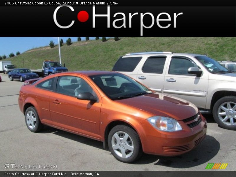 Sunburst Orange Metallic / Gray 2006 Chevrolet Cobalt LS Coupe