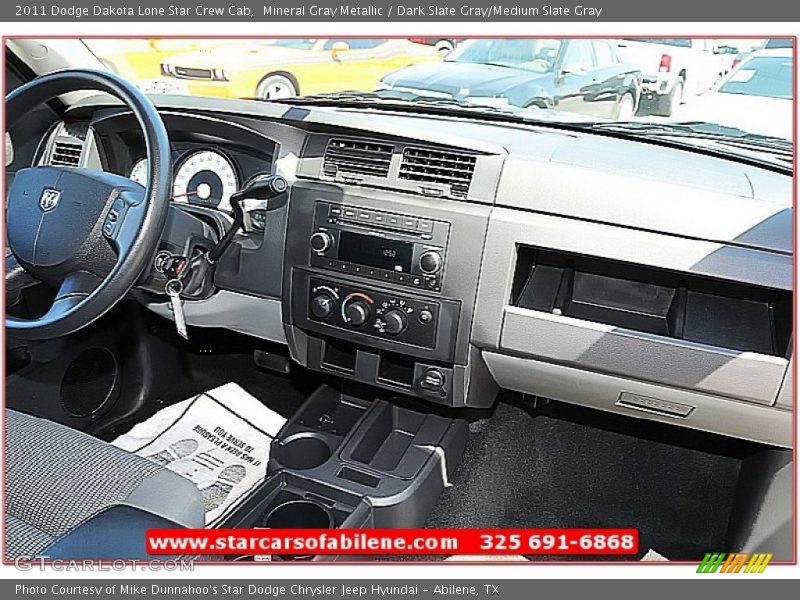 Mineral Gray Metallic / Dark Slate Gray/Medium Slate Gray 2011 Dodge Dakota Lone Star Crew Cab
