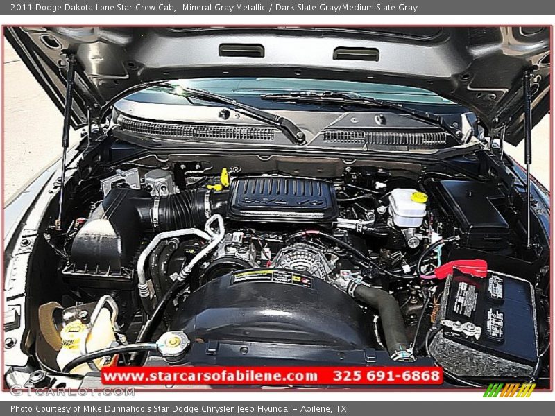 Mineral Gray Metallic / Dark Slate Gray/Medium Slate Gray 2011 Dodge Dakota Lone Star Crew Cab
