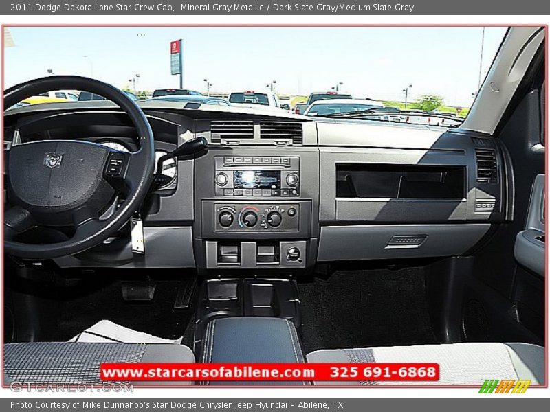 Mineral Gray Metallic / Dark Slate Gray/Medium Slate Gray 2011 Dodge Dakota Lone Star Crew Cab