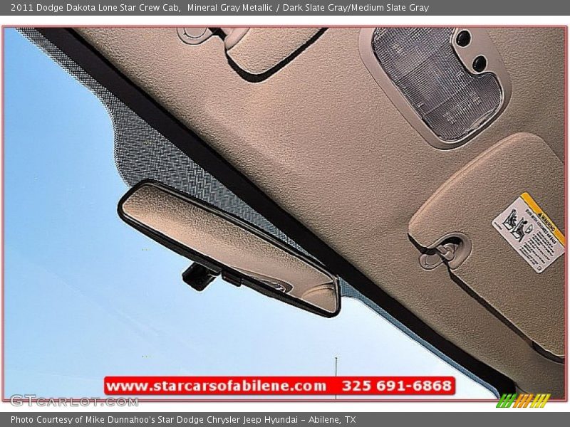 Mineral Gray Metallic / Dark Slate Gray/Medium Slate Gray 2011 Dodge Dakota Lone Star Crew Cab