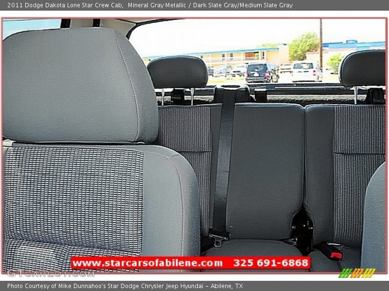 Mineral Gray Metallic / Dark Slate Gray/Medium Slate Gray 2011 Dodge Dakota Lone Star Crew Cab