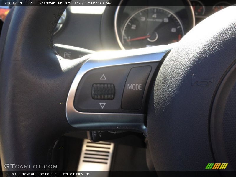 Brilliant Black / Limestone Grey 2008 Audi TT 2.0T Roadster