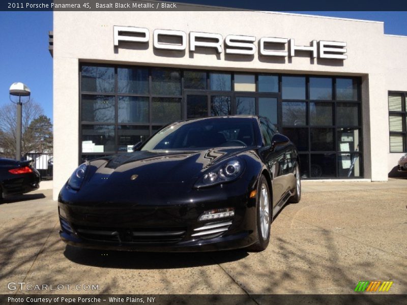 Basalt Black Metallic / Black 2011 Porsche Panamera 4S
