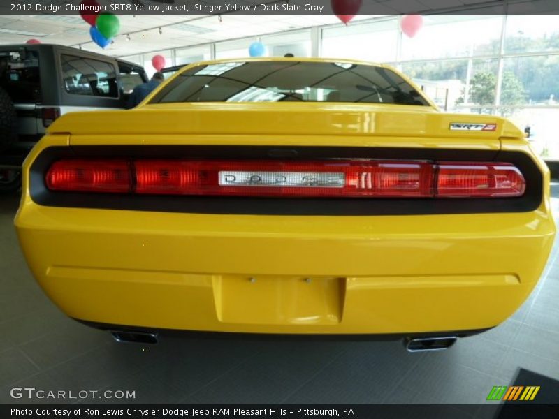 Stinger Yellow / Dark Slate Gray 2012 Dodge Challenger SRT8 Yellow Jacket