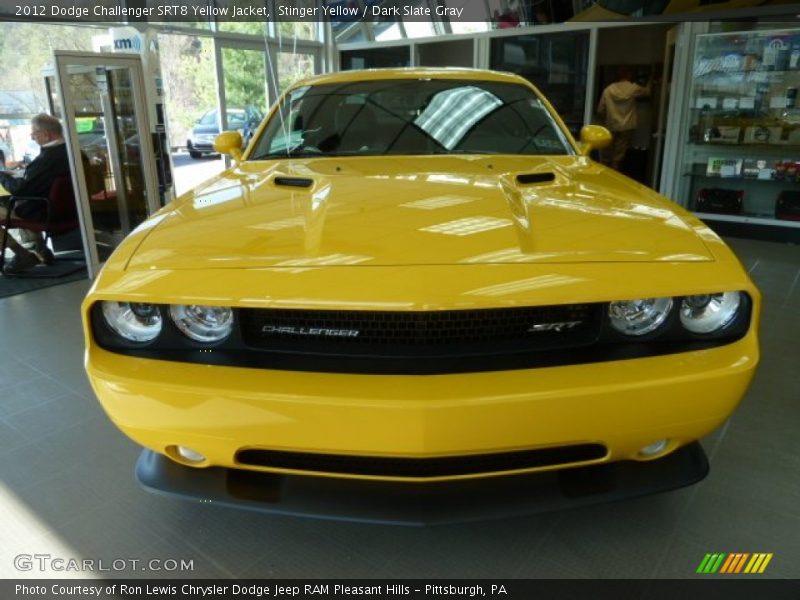 Stinger Yellow / Dark Slate Gray 2012 Dodge Challenger SRT8 Yellow Jacket