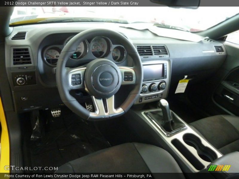 Dashboard of 2012 Challenger SRT8 Yellow Jacket