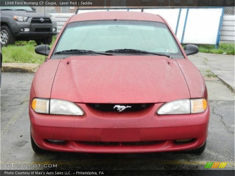 Laser Red / Saddle 1998 Ford Mustang GT Coupe