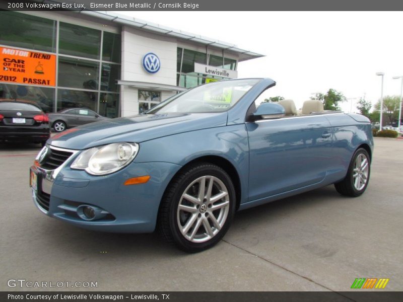 Eismeer Blue Metallic / Cornsilk Beige 2008 Volkswagen Eos Lux