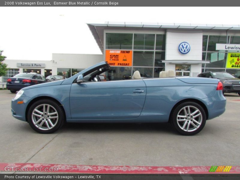 Eismeer Blue Metallic / Cornsilk Beige 2008 Volkswagen Eos Lux