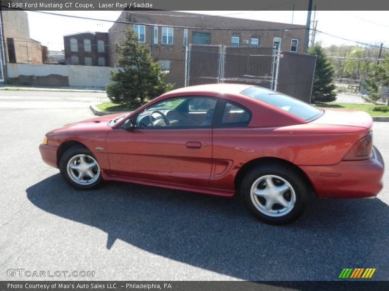 Laser Red / Saddle 1998 Ford Mustang GT Coupe