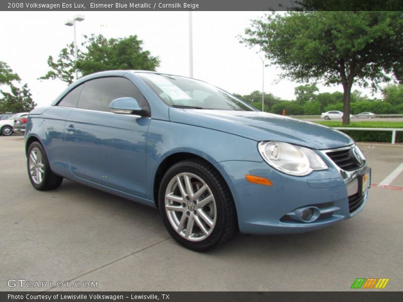 Eismeer Blue Metallic / Cornsilk Beige 2008 Volkswagen Eos Lux