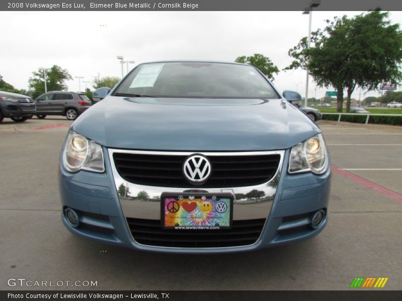 Eismeer Blue Metallic / Cornsilk Beige 2008 Volkswagen Eos Lux