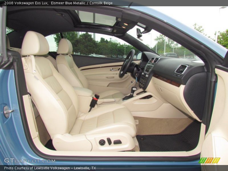 Eismeer Blue Metallic / Cornsilk Beige 2008 Volkswagen Eos Lux