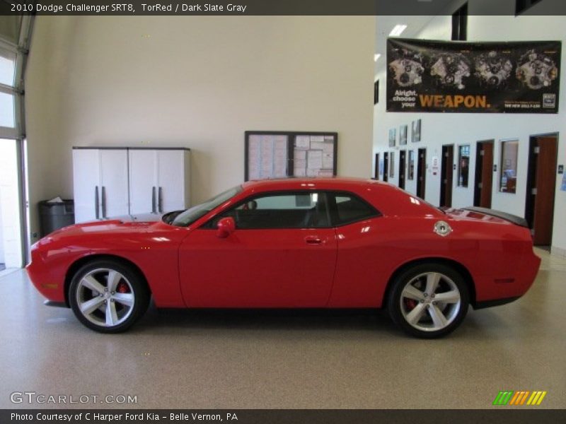 TorRed / Dark Slate Gray 2010 Dodge Challenger SRT8