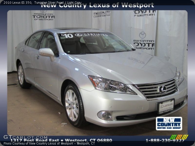Tungsten Silver Pearl / Light Gray 2010 Lexus ES 350