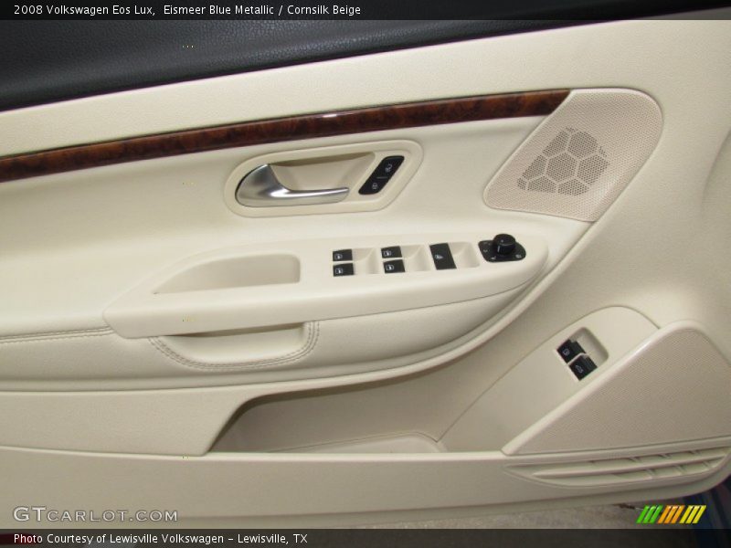 Eismeer Blue Metallic / Cornsilk Beige 2008 Volkswagen Eos Lux