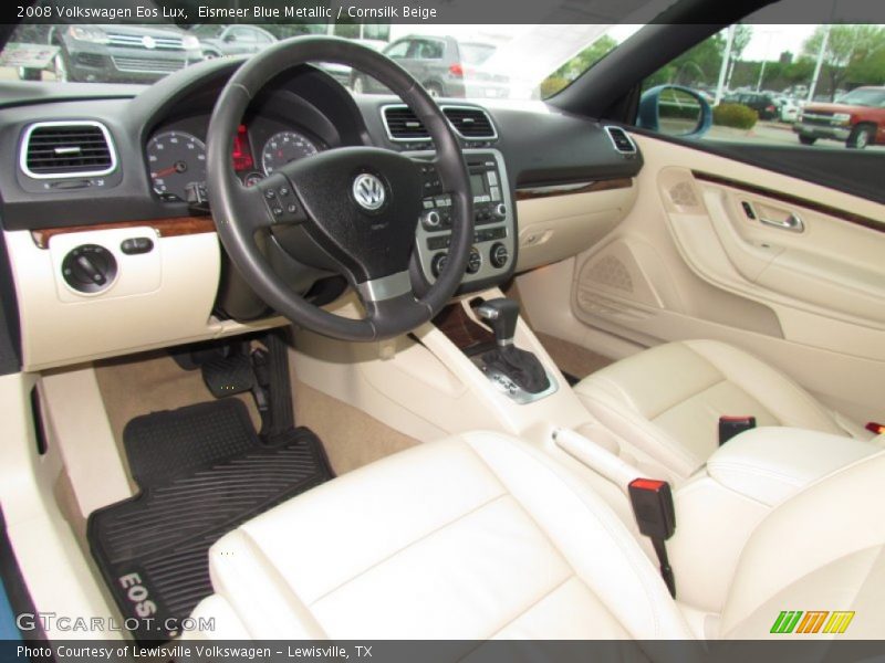 Eismeer Blue Metallic / Cornsilk Beige 2008 Volkswagen Eos Lux