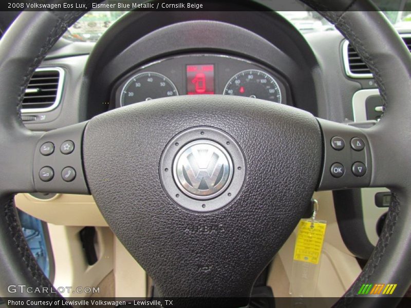 Eismeer Blue Metallic / Cornsilk Beige 2008 Volkswagen Eos Lux