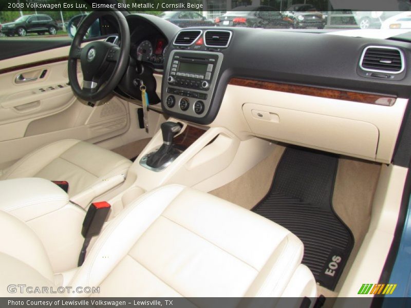 Eismeer Blue Metallic / Cornsilk Beige 2008 Volkswagen Eos Lux