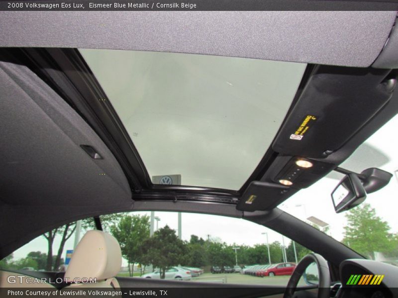 Eismeer Blue Metallic / Cornsilk Beige 2008 Volkswagen Eos Lux