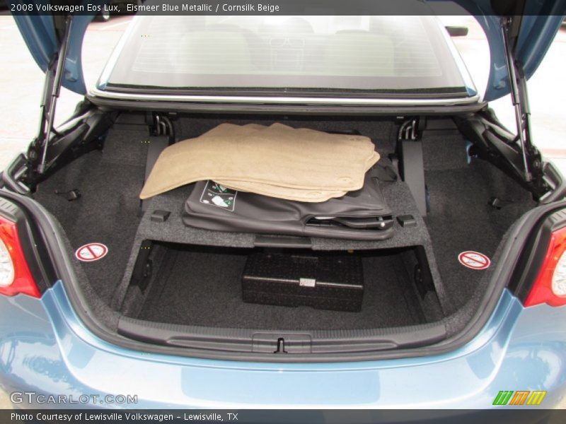 Eismeer Blue Metallic / Cornsilk Beige 2008 Volkswagen Eos Lux