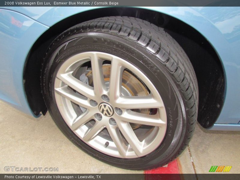 Eismeer Blue Metallic / Cornsilk Beige 2008 Volkswagen Eos Lux